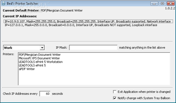 Bed`s Printer Switcher screenshot