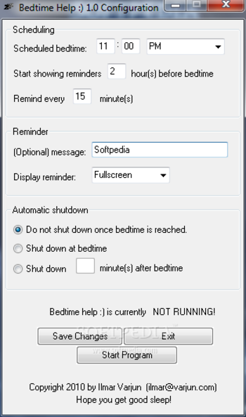 Bedtime Help screenshot