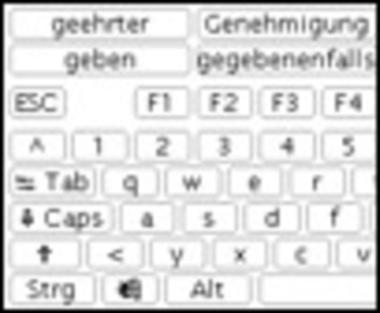 beKEY deluxe on-screen keyboard screenshot 2