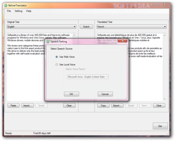 BeliverTranslator screenshot 2