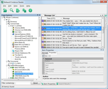 Belkasoft Evidence Reader screenshot