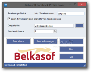 Belkasoft Facebook Profile Saver screenshot