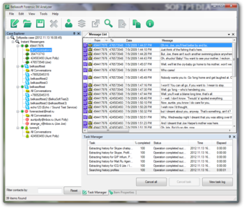 Belkasoft Forensic IM Analyzer screenshot 3