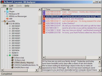 Belkasoft Forensic IM Analyzer Home screenshot