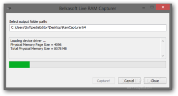Belkasoft Live RAM Capturer screenshot