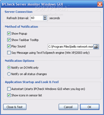 Bello Network Monitoring WinGUI screenshot 2
