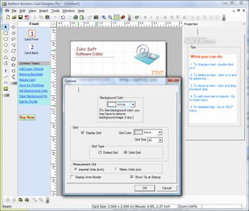 Belltech Business Card Designer Pro screenshot 5