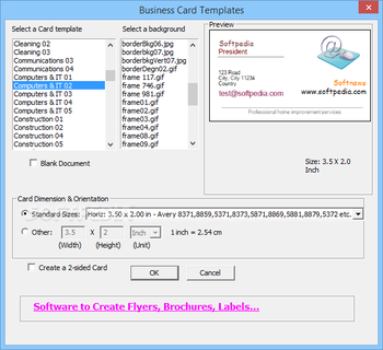 Belltech Business Cards Designer Pro screenshot