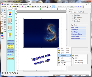 Belltech Greeting Card Designer screenshot