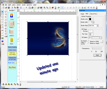 Belltech Greeting Card Designer screenshot 2