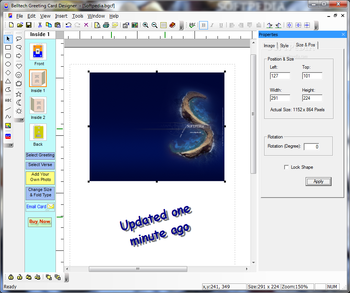 Belltech Greeting Card Designer screenshot 3