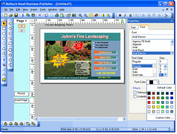 Belltech Small Business Publisher screenshot 2