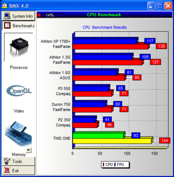 BenchMarX screenshot 3