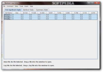 Benford's Law Utility screenshot