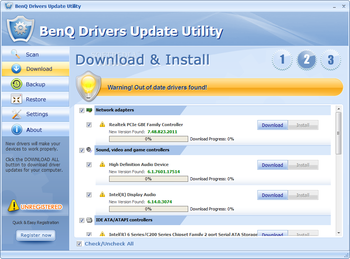 BenQ Drivers Update Utility screenshot 2