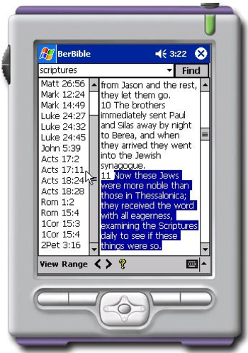 Berean BerBible-PPC screenshot