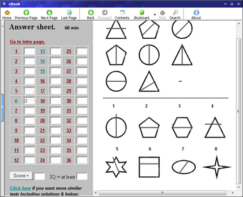 Bergmans IQ test screenshot 2