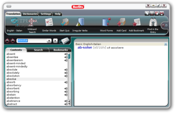 Berlitz Basic Dictionary English-Italian & Italian-English screenshot