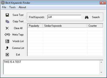 Best Keywords Finder screenshot