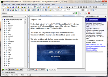 BestAddress HTML Editor Professional 2012 screenshot