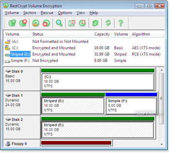 BestCrypt Volume Encryption screenshot