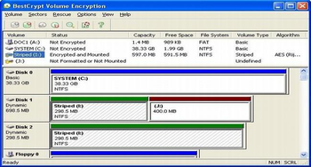 BestCrypt Volume Encryption screenshot
