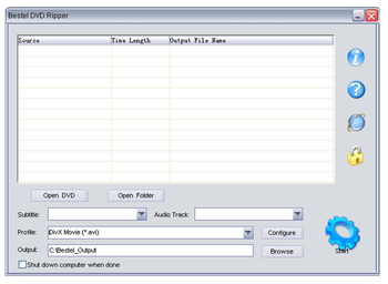 Bestel DVD to 3GP Converter screenshot