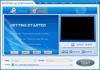 BestHD Blu-Ray to AVI Converter screenshot 2