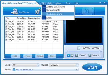 BestHD Blu-Ray to MPEG Converter screenshot 3