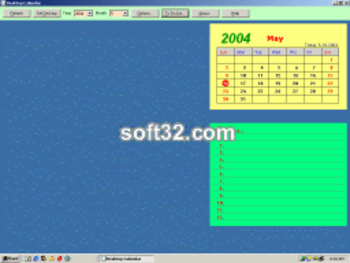 BestShareware Desktop Calendar screenshot 3