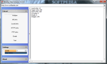 BetaSys Data Extractor screenshot