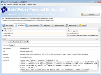 BetaWebzz screenshot