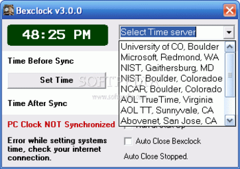 Bexclock screenshot