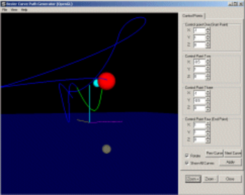 Bezier Curve Path Generator Portable screenshot