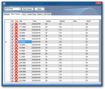 BG Tracker.NET screenshot 2