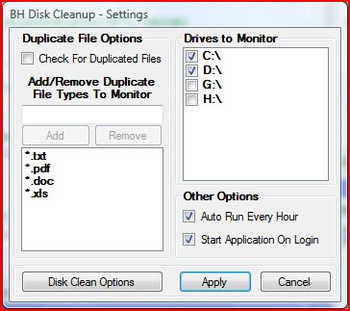 BH Disk Cleanup screenshot