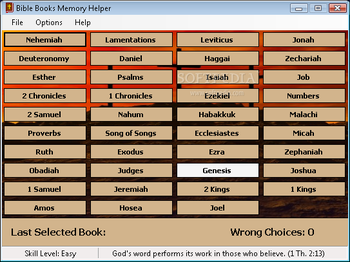 Bible Books Memory Helper screenshot