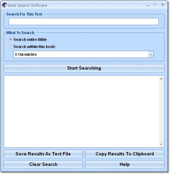 Bible Search Software screenshot