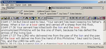 BibleDatabase screenshot 2