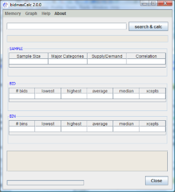 BidmaxCalc screenshot
