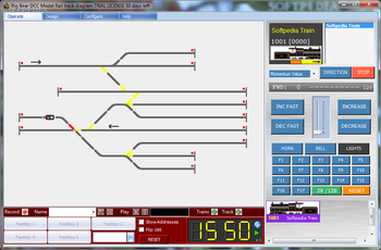Big Bear DCC Railway controller screenshot
