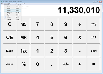 Big Simple Talking Calculator screenshot
