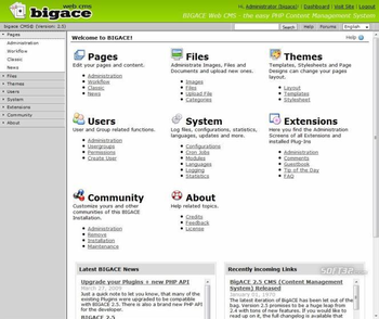 BIGACE screenshot 2