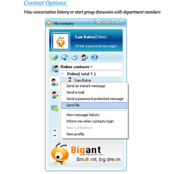 BigAnt Office Messenger screenshot 3