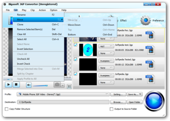 Bigasoft 3GP Converter screenshot 4
