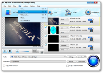 Bigasoft 3GP Converter screenshot 6