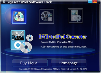 Bigasoft iPod Software Pack screenshot 2
