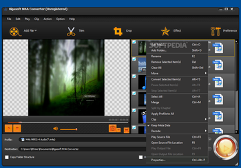 Bigasoft M4A Converter screenshot