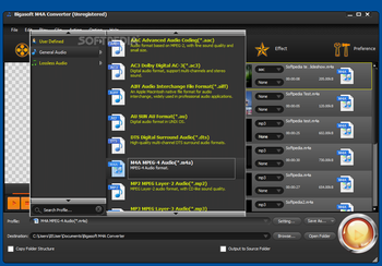 Bigasoft M4A Converter screenshot 2