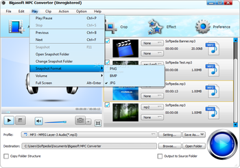 Bigasoft MPC Converter screenshot 8